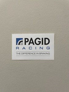 PAGID RACING THE DIFFERENCE IN BRAKING racing sticker/decal