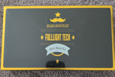 FULLLIGHT TECH Beard Grooming Kit (Beard Oil, Brush, Balm, Wash, Comb, Scissors)