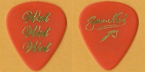 Wet Wet Wet 1992 High on the Happy Side concert tour Graeme Clark Guitar Pick