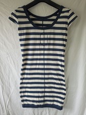 Image of Superdry Women's T-Shirt, Striped Navy, Long, Medium, NWOT