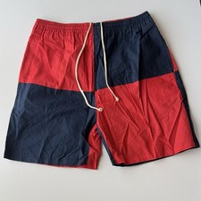 Southern Surf Mens Swim Trunks  L Multicolor Color Block Mesh Lined 80s Vintage