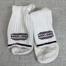 Vintage 70s Harvard Tube Socks PreOwned University Ivy League Tennis