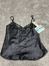 Vintage Maidenform Black Lingerie Cami Size 34 New With Tags 