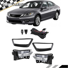 For Honda Accord 2013-2014 Pair Passengerdriver Side Wswitch Fog Lights Lamps