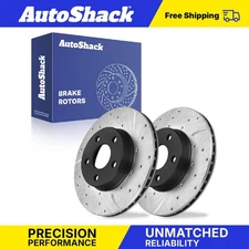 Front Drilled Slotted Brake Rotors for Chevy Cavalier Pontiac Sunfire 2.2L