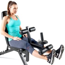 Adjustable 6 Position Utility Bench with Leg Developer and High Density Foam ...