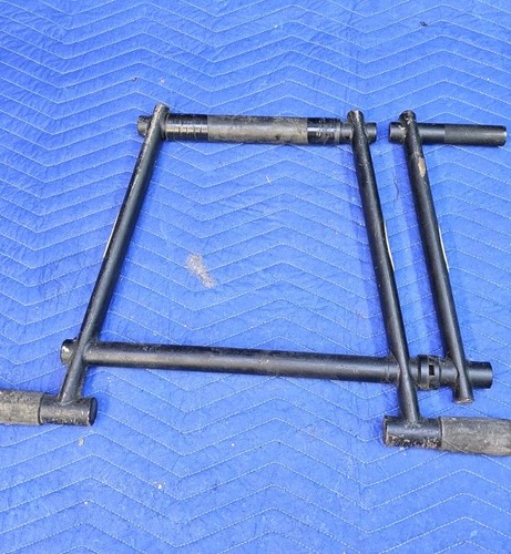 ASV Folding Lift Stand – Heavy Duty Dirt Bike Paddock Stand (Black)