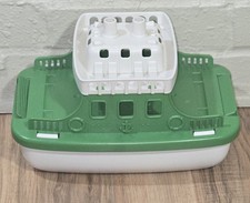 Green Toys -Vehicle Ferry Boat Green and White Bathtub Toy Made in USA