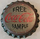 Vintage Free Sample Coca-Cola Cork Lined Bottle Cap Crown Unused