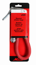 Milton S-520 Bayonet Tire Inflator Gauge 10-120 Psi Air Chuck Tire Pressure Gaug