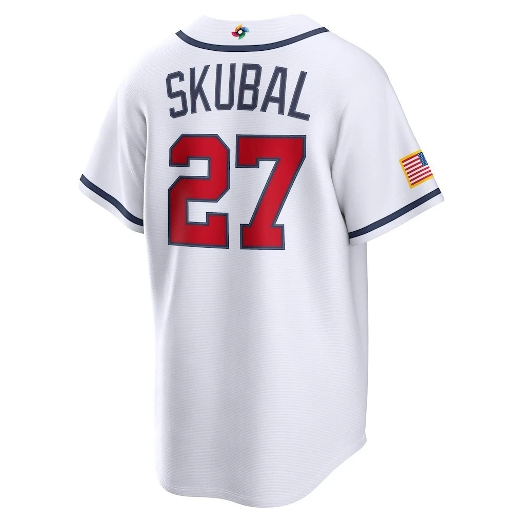 Tarik Skubal #27 WBCC USA Baseball Jersey White/Navy