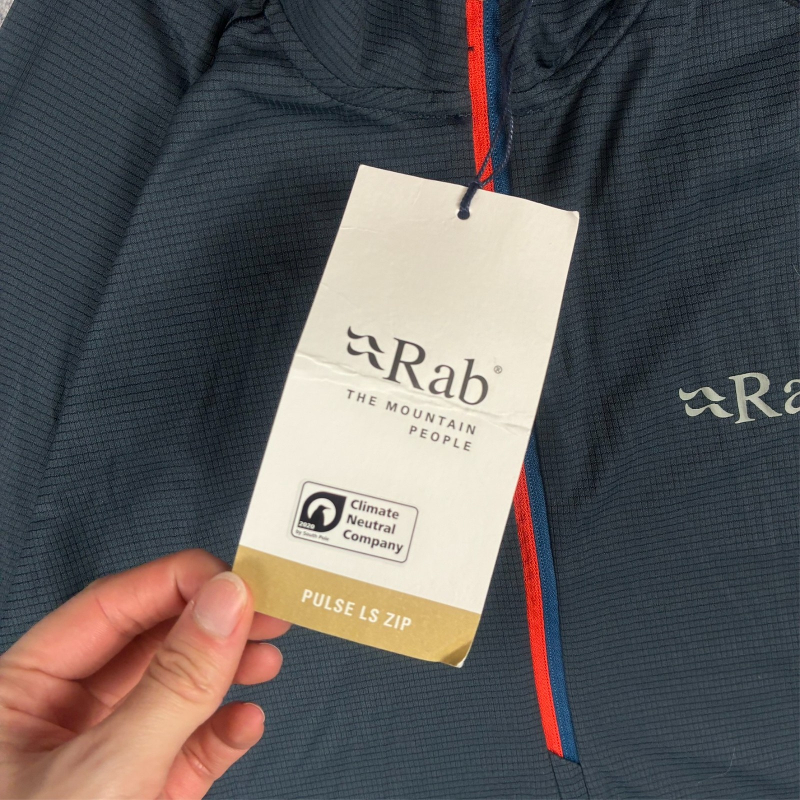 Vintage Rab 'Pulse LS' Grey Ebony Sz Medium 1/4 Quarter Zip Pullover Sweatshirt image 6