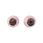 Creepy Halloween Bloodshot Eyeball Stud Earrings, Horror Theme Costume Jewellery