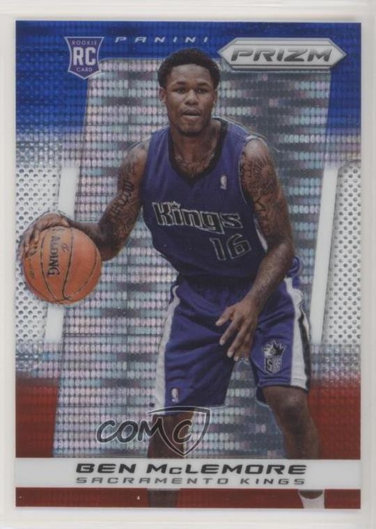 2013-14 Panini Prizm Blue White & Red Pulsar Ben McLemore #86 Rookie RC 06ys