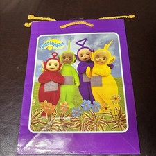 1999 Teletubbies Purple Medium Gift Bag Forget Me Not Kids American Greetings