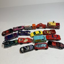 Hot Wheels Mixed Lot of 16 Multi Brand / Multi Color Collectible Toy Cars