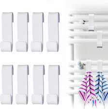 8 Pezzi Ganci Termoarredo, Appendini per Termoarredo, Gancio per Radiatore in Pl