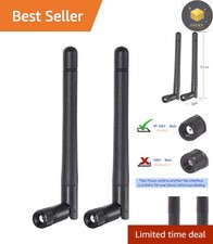 2-Pack Dual Band WiFi Antenna 3dBi RP-SMA Male for Enhanced Wireless Signal