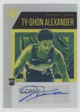2020-21 Panini Flux Rookie Signatures Silver Prizm Ty-Shon Alexander Auto 0b3o