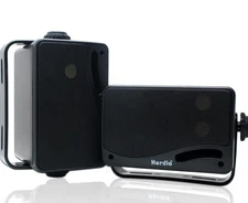 2 HERDIO HOS-301BTB - 3.5 inch Outdoor Bluetooth Speakers 200W - 3 Way Black New