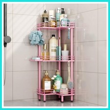 Corner Shower Caddy Standing - 3 Tier Shower Organizer Corner with Soap Holde...