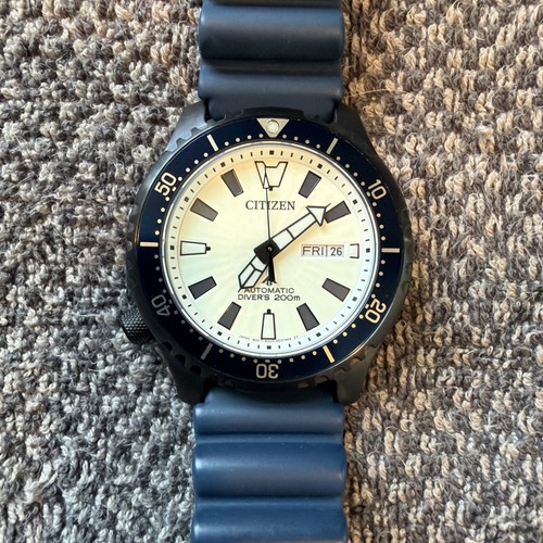 Citizen Men Automatic Promaster Dive Fugu Pufferfish Blue Watch 44MM NY0137-09A