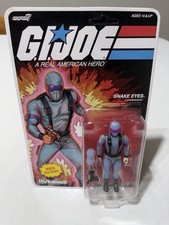 Super7 G.I. Joe ReAction Figure Snake Eyes Commando Red Glow New Sealed