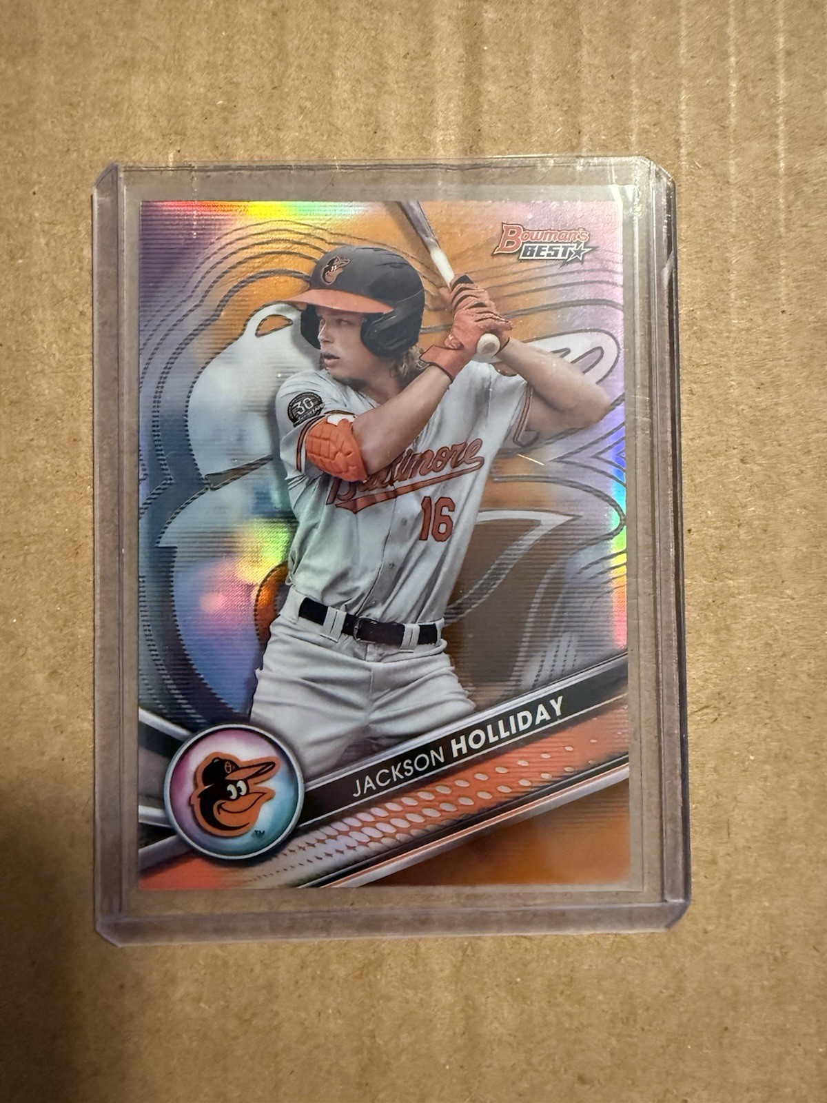 2022 Bowman's Best - Top Prospects Jackson Holliday #TP-2 Orange Refractor /25