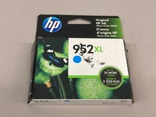 Genuine HP 952XL Cyan Blue Ink Cartridge NEW - Exp 10/20
