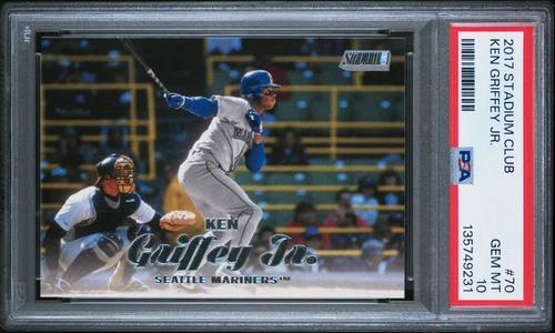PSA 10 GEM MINT 2017 STADIUM CLUB KEN GRIFFEY JR. #70 MARINERS 49231 B303