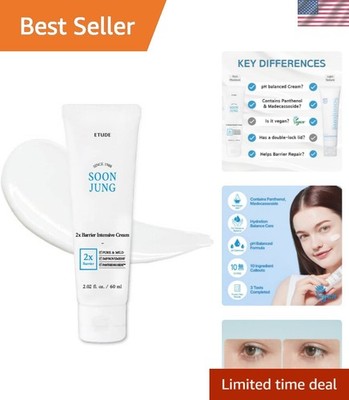 SoonJung 2x Intensive Cream - Hypoallergenic Hydration for Sensitive Skin 2.0...