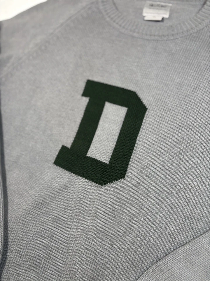 Dartmouth College Sweater Mens 2XL Gray Hillflint Pullover Letter Logo Knit - Image 4 of 4
