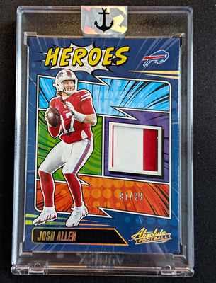 Panini Absolute 2025 - Josh Allen Heroes Gold /99 Patch #AHM-JAN Buffalo Bills 