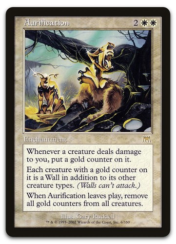 Aurification #6 Onslaught MTG Rare White Enchantment