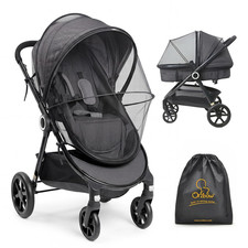 Baby Mosquito Net for Stroller, Universal Fit, Breathable, Black