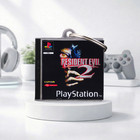 Resident Evil 2 Mini Game Case Keychain PS1 | Keychain Gamer Gift