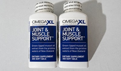 OMEGA XL 300 CAPSULES PACK OF 2 Lipped Mussel Joint & Muscle Relife Supplement