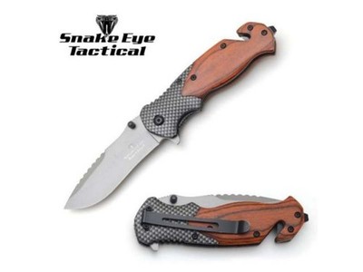 8'' Snake Eye Tactical Spring Assist Tactical Pocket Folded Hunting Knife w/Clip