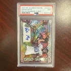 2023 Wild Card Dino-Might Drake Maye Auto Rainbow T-Rex 5/25 PSA 9
