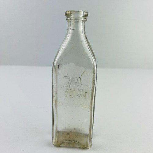 JAF & Co Coffee Folgers Extract Clear Glass Bottle Antique J.A.F.