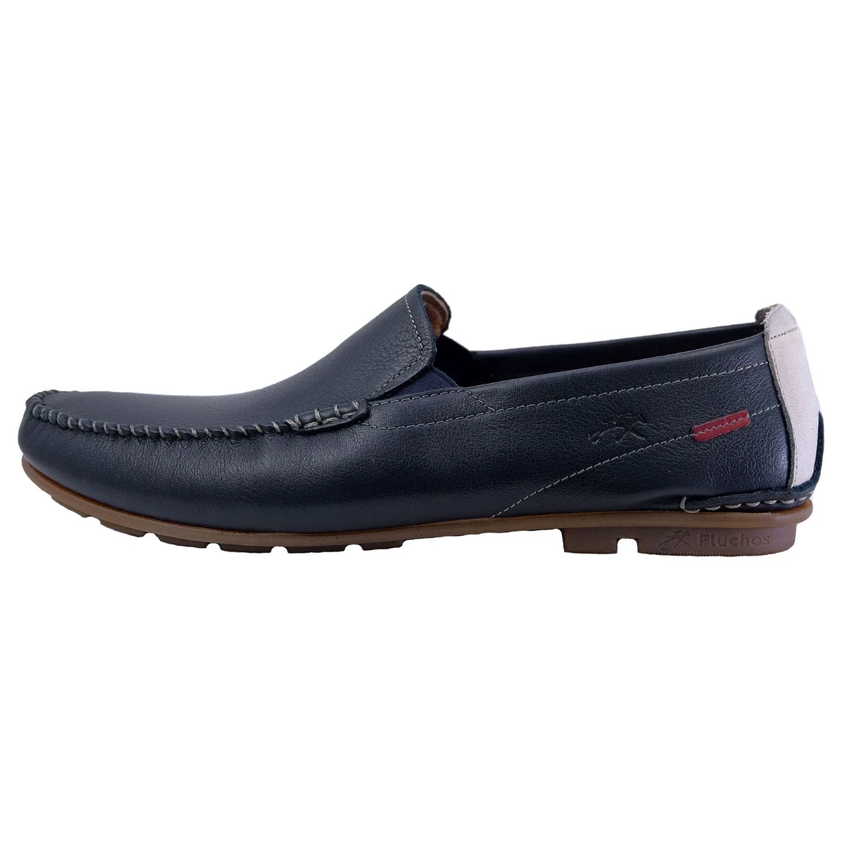 Fluchos F1837 Scarpe Uomo Eleganti In Pelle - Stringate, Suola Gomma, Tacco 2cm - Fatte In Spagna - 2