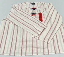 Splendid Women's V-Neck Viscose Blend Blouse, Pink, Size M