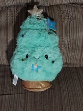 FAO Schwarz plush Christmas Tree green pastel Glow Brights lights music 13" NWT