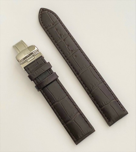 Original Tissot PRC-200 T055417A / T055410A 19mm Brown Leather Watch Band Strap - Picture 2 of 3