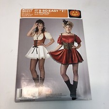 Simplicity 0317 Size 6-16 Misses' Costume Top Skirt Vest