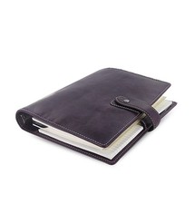 Filofax A5 Size Malden Organiser Planner Diary Book Purple Leather 025851 B9
