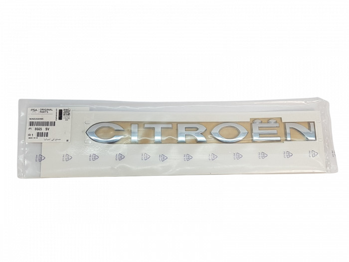 Emblème avant Citroën Jumpy III chrome pour remplacer un logo usé 8665SV