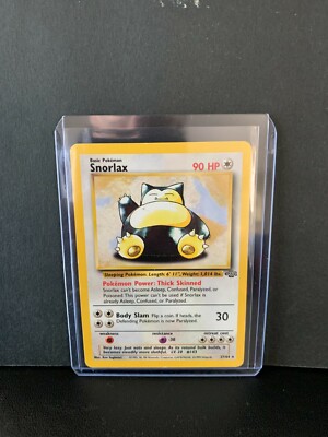 SNORLAX Jungle Set 27/64 Rare Pokemon Card 1999 Non-Holo WOTC | eBay