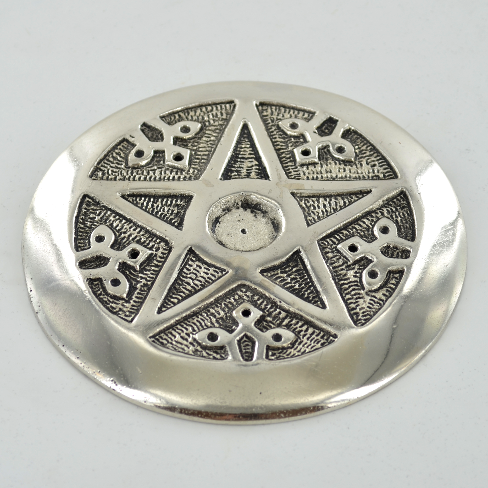 Incense Plate Pentagram Home Decor Fragrance Wicca Alter Accessory 40186
