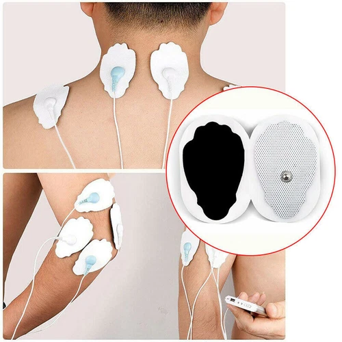 20/40 Stück Elektroden Pads Snap On Pad Ersatz Impulsmassagegeräte Superklebend - Bild 6 von 21